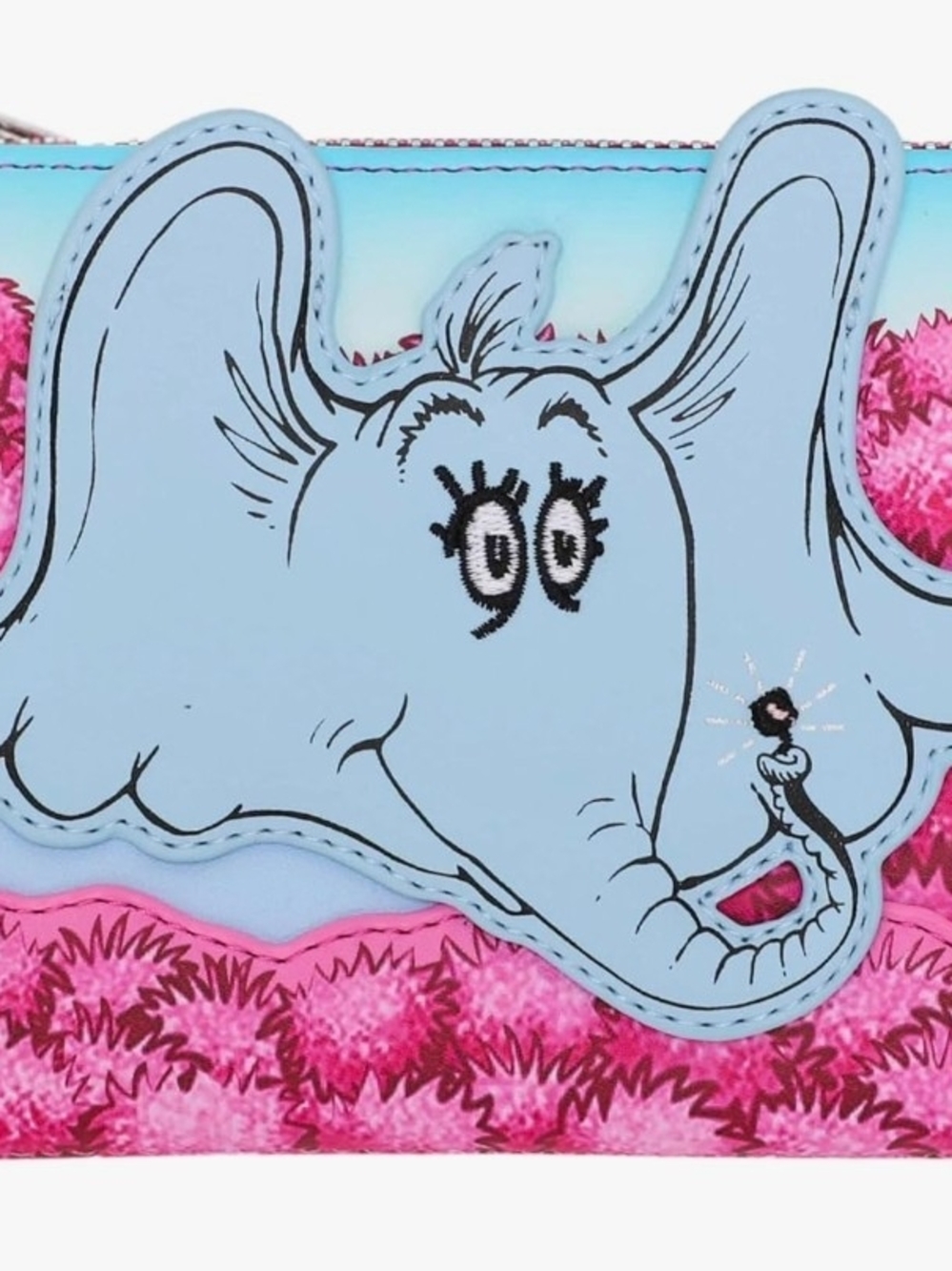 Loungefly Blue and Pink Dr. Seuss Elephant Wallet